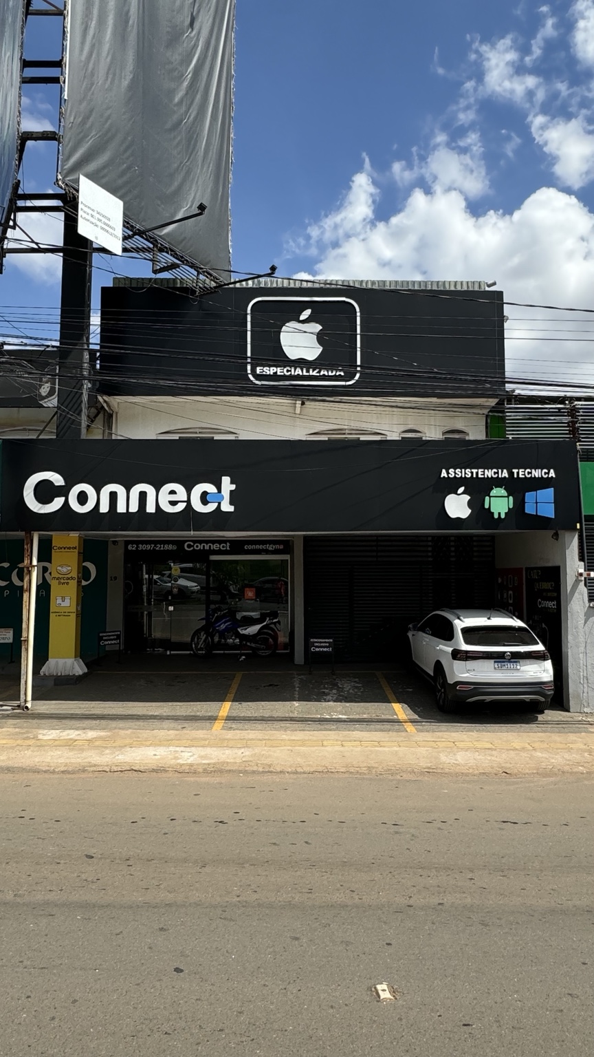 Fachada da Connect Celulares e Informática